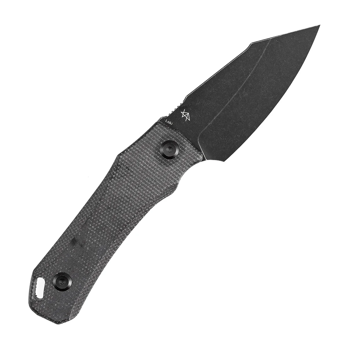 Tenable Loki Fixed Blade Knife |2.99"  Blackwash D2 Blade | Black Micarta Handle | Steven Dunnuck Design | G1058A4 - Image 7