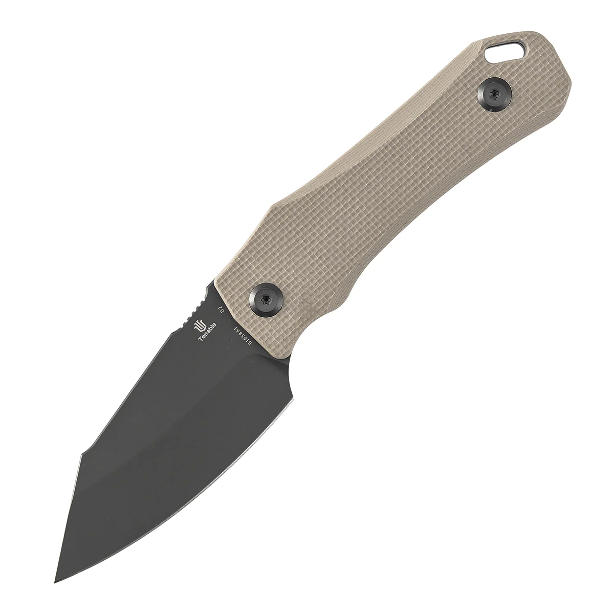 Tenable Loki Fixed Blade Knife |2.99" Gray TiCn Coated D2 Blade | Light Sand G10 Handle | Steven Dunnuck Design | G1058A1 - Image 4