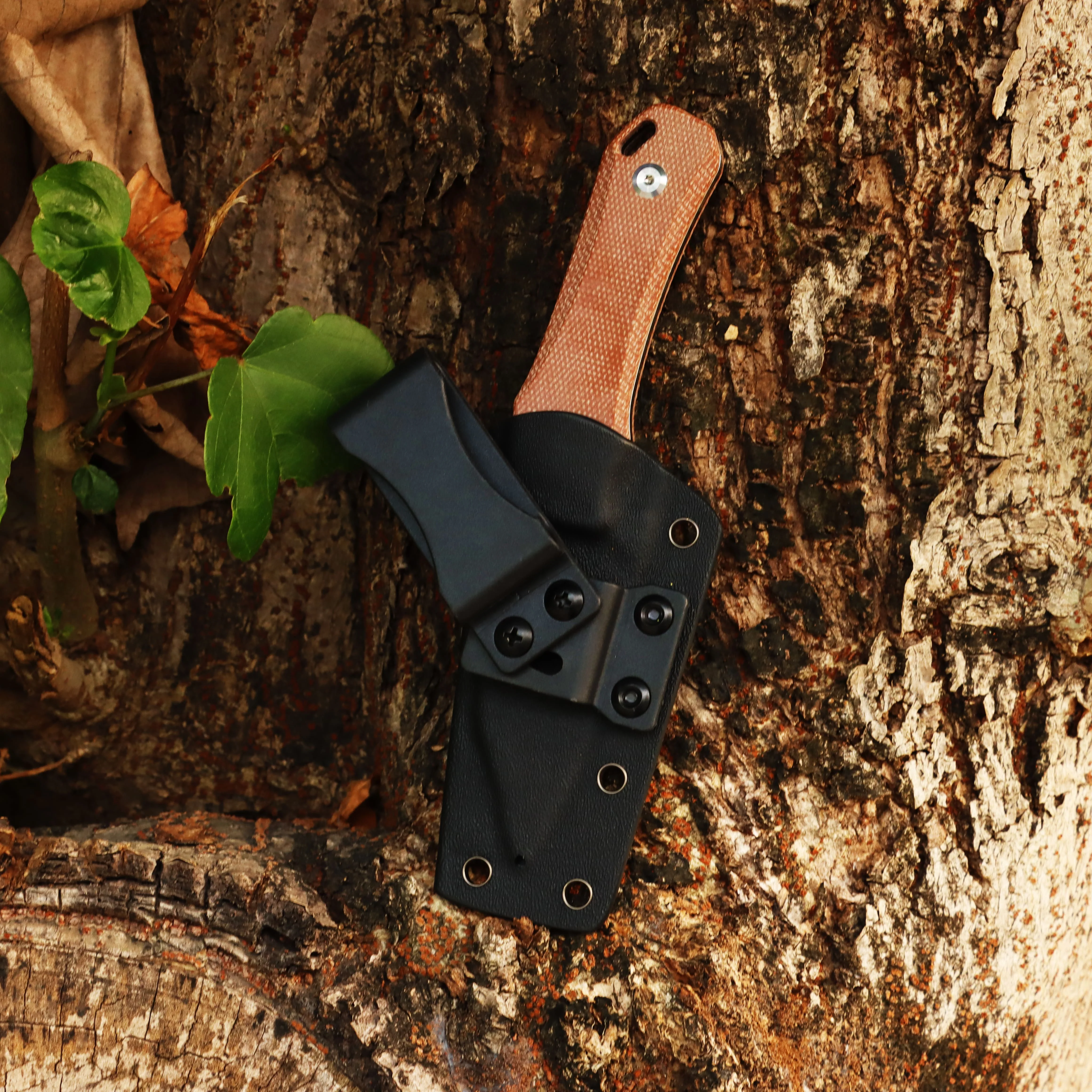 Tenable Loki Fixed Blade Knife |2.99" Stonewashed D2 Blade | Brown Micarta Handle | Steven Dunnuck Design | G1058A5 - Image 3