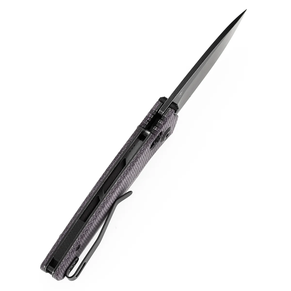 Tenable Raven Cross Bar Lock Folding Knife | 3.14" Blackwash 14C28N Blade | Purple Micarta Handle | Black Bird Blades Design -T2109V7 - Image 5
