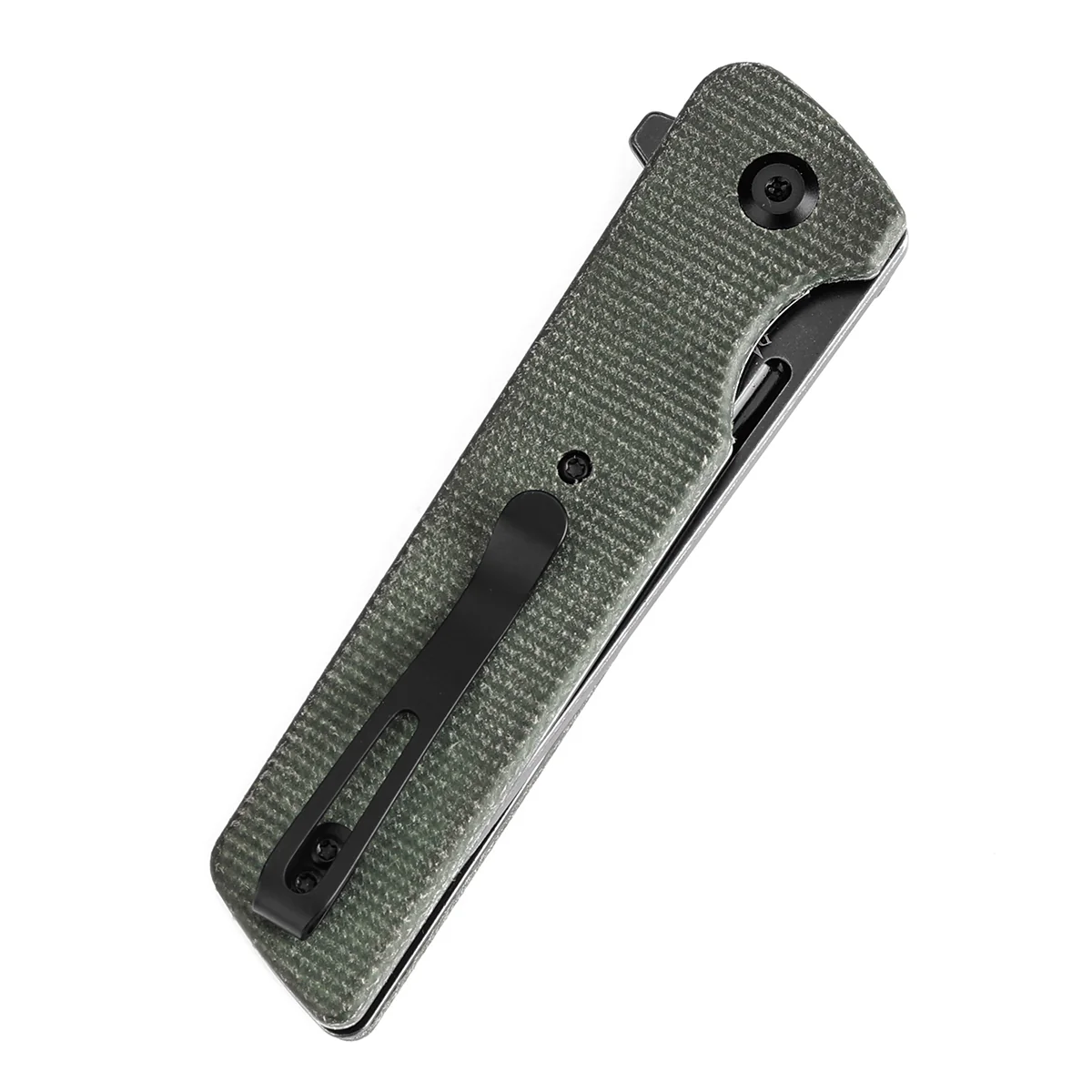 Tenable Anomaly Folding Knife Green Micarta Handle (3.14'' Blackwash Nitro-V Tanto Blade) Pinkerton Knives Design-T2038T2 - Image 8