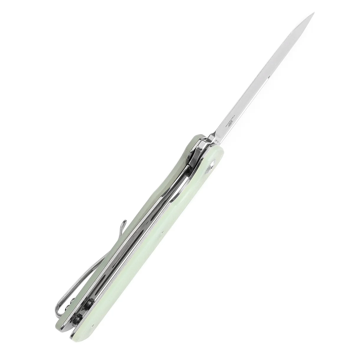 Tenable Anomaly Folding Knife Jade G10 Handle (3.14'' Stonewashed Nitro-V Tanto Blade) Pinkerton Knives Design-T2038T4 - Image 5