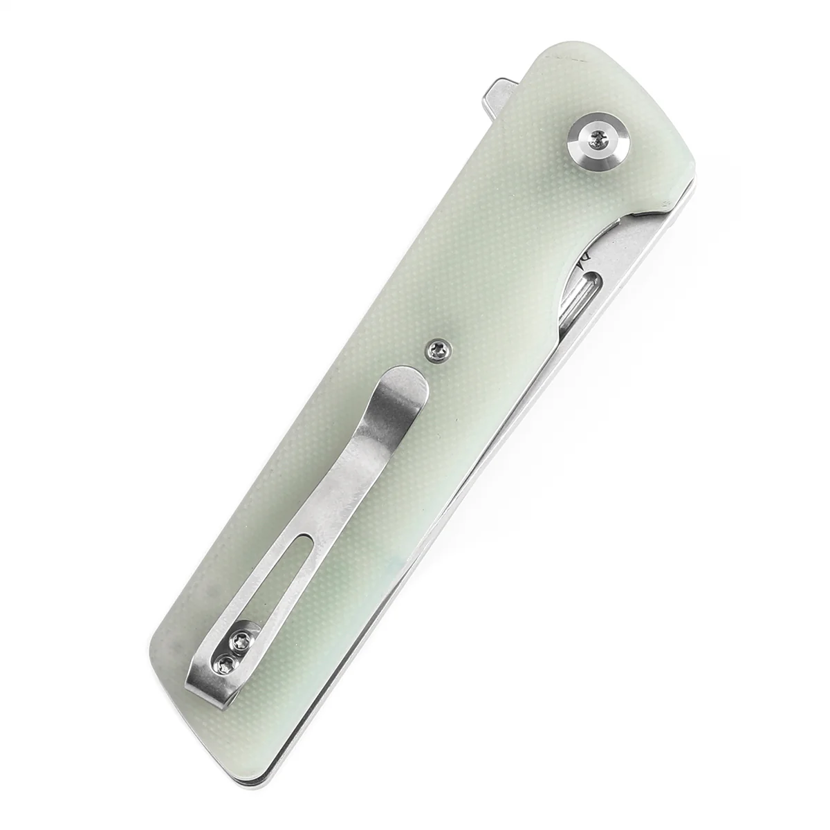Tenable Anomaly Folding Knife Jade G10 Handle (3.14'' Stonewashed Nitro-V Tanto Blade) Pinkerton Knives Design-T2038T4 - Image 8