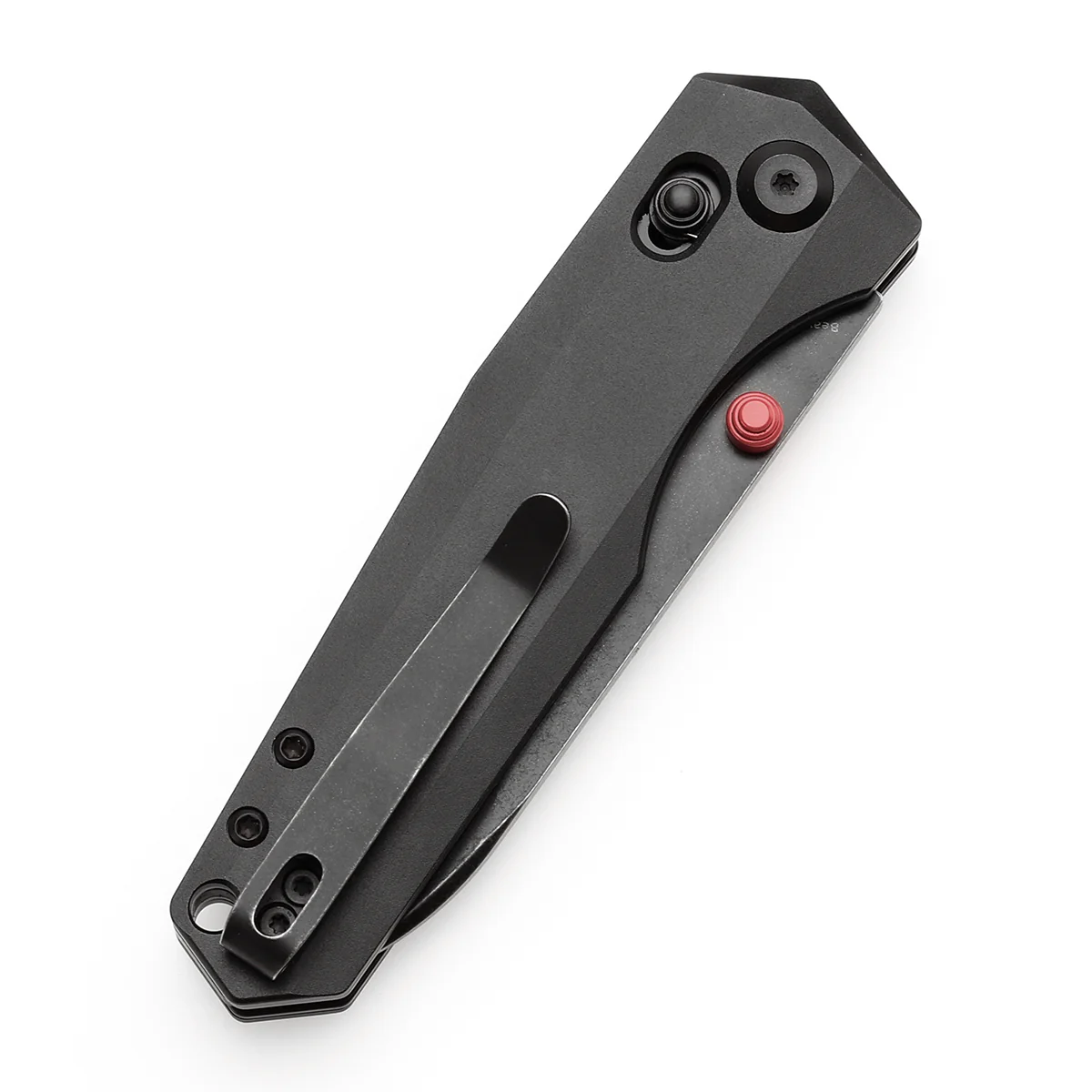 Tenable Beaver Cross Bar Lock Folding Knife Black Anodized Aluminum Handle (3.44'' Blackwash Nitro-V Blade) Kim Ning Design-T1105V5 - Image 7