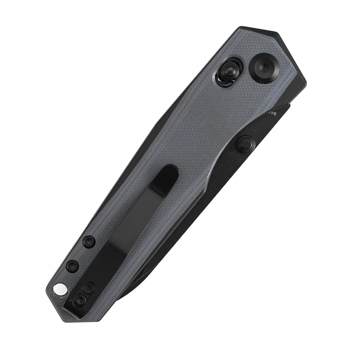 Tenable Beaver CrossBar Folding Knife | 3.44'' Blackwash Nitro-V Blade | Gray and Black G10 Handle | Kim Ning Design-T1105V7 - Image 7