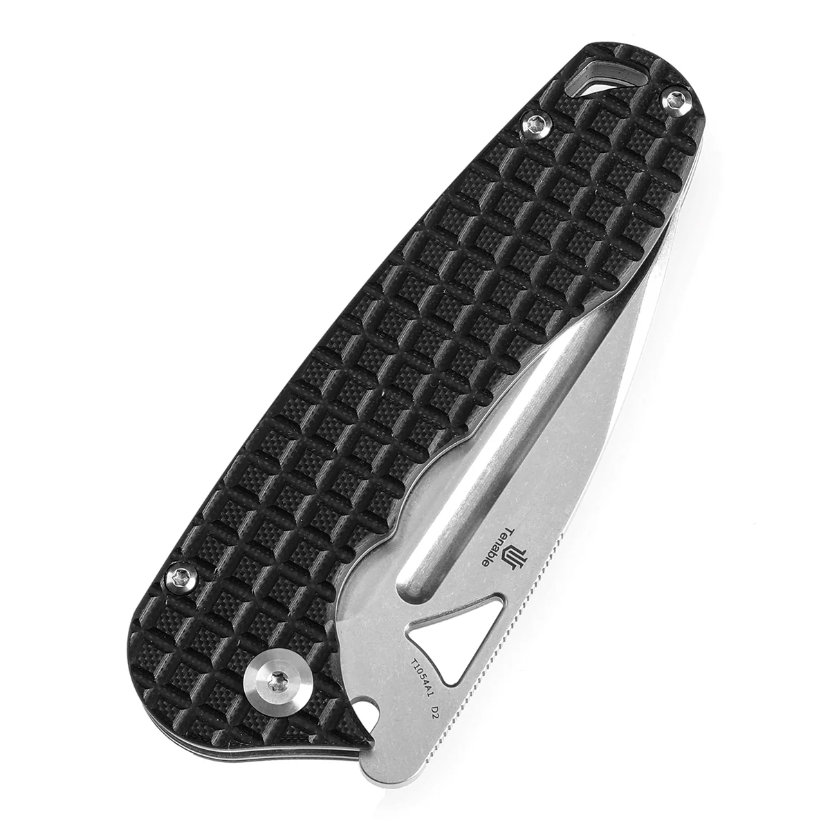 Tenable Bömbur Folding Knife Black G10 with Frag Pattern Handle (3.53'' Stonewashed D2 Blade) Midgards Messer Design--T1054A1 - Image 7