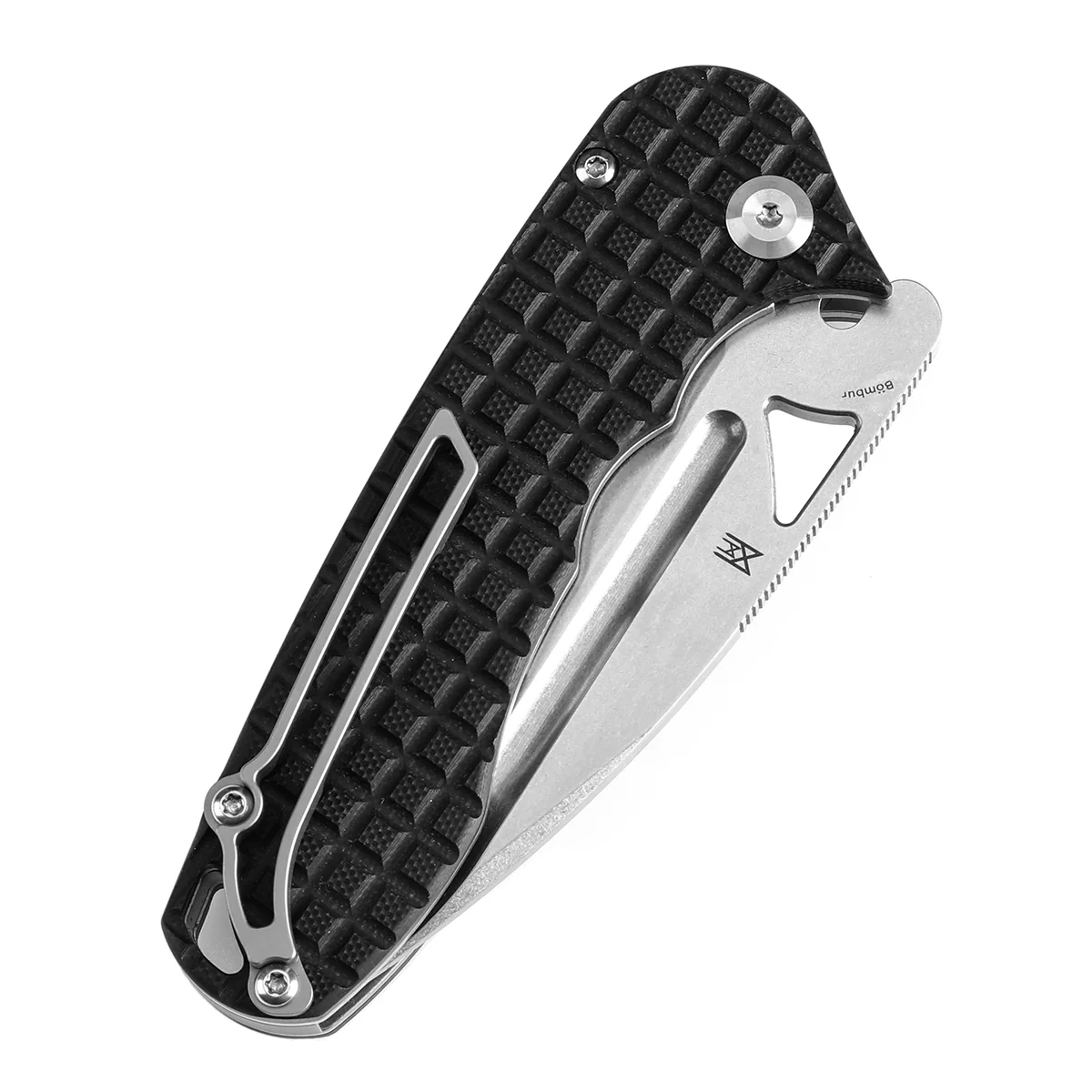 Tenable Bömbur Folding Knife Black G10 with Frag Pattern Handle (3.53'' Stonewashed D2 Blade) Midgards Messer Design--T1054A1 - Image 8