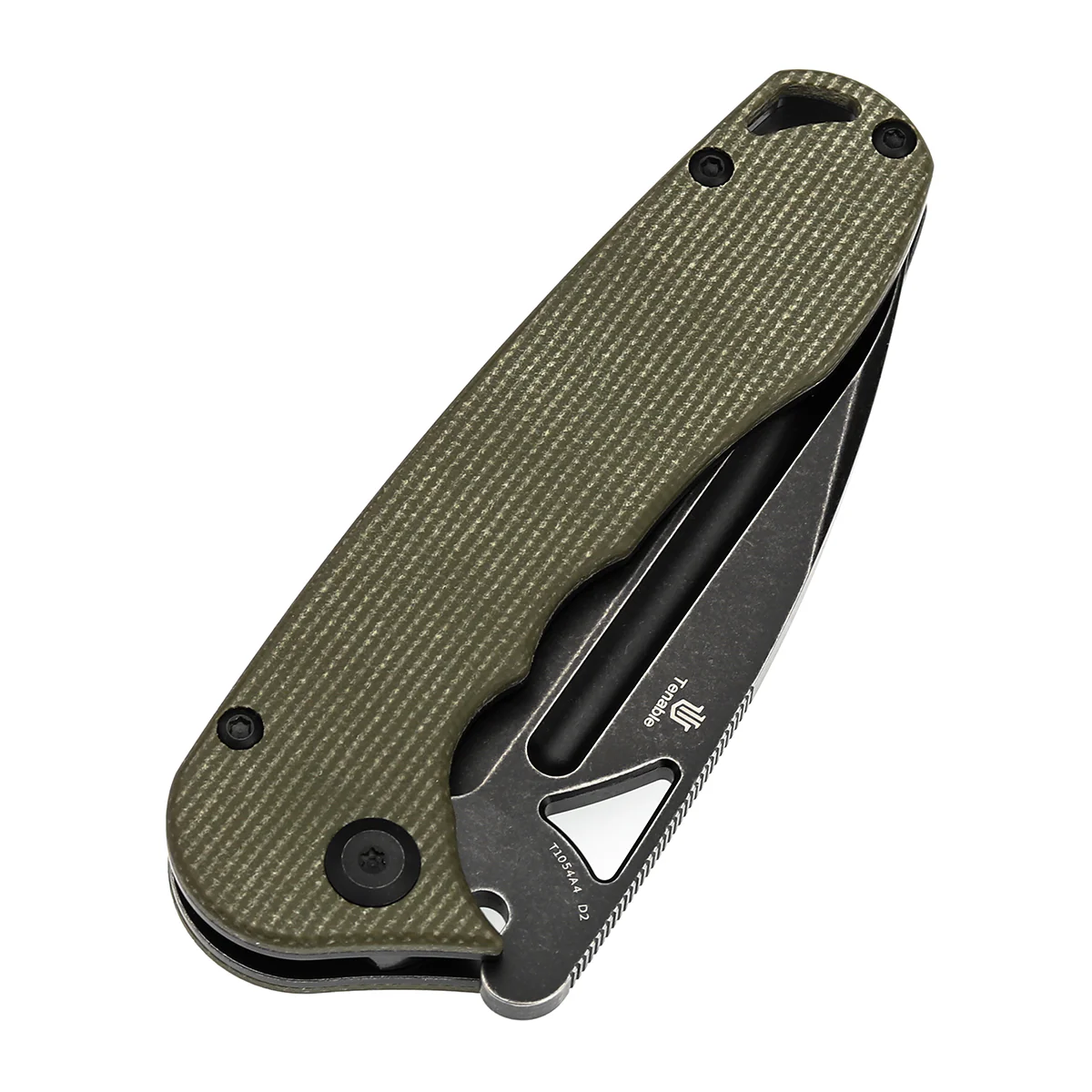 Tenable Bömbur Folding Knife Green Micarta Handle (3.53'' Blackwash D2 Blade) Midgards Messer Design--T1054A4 - Image 6