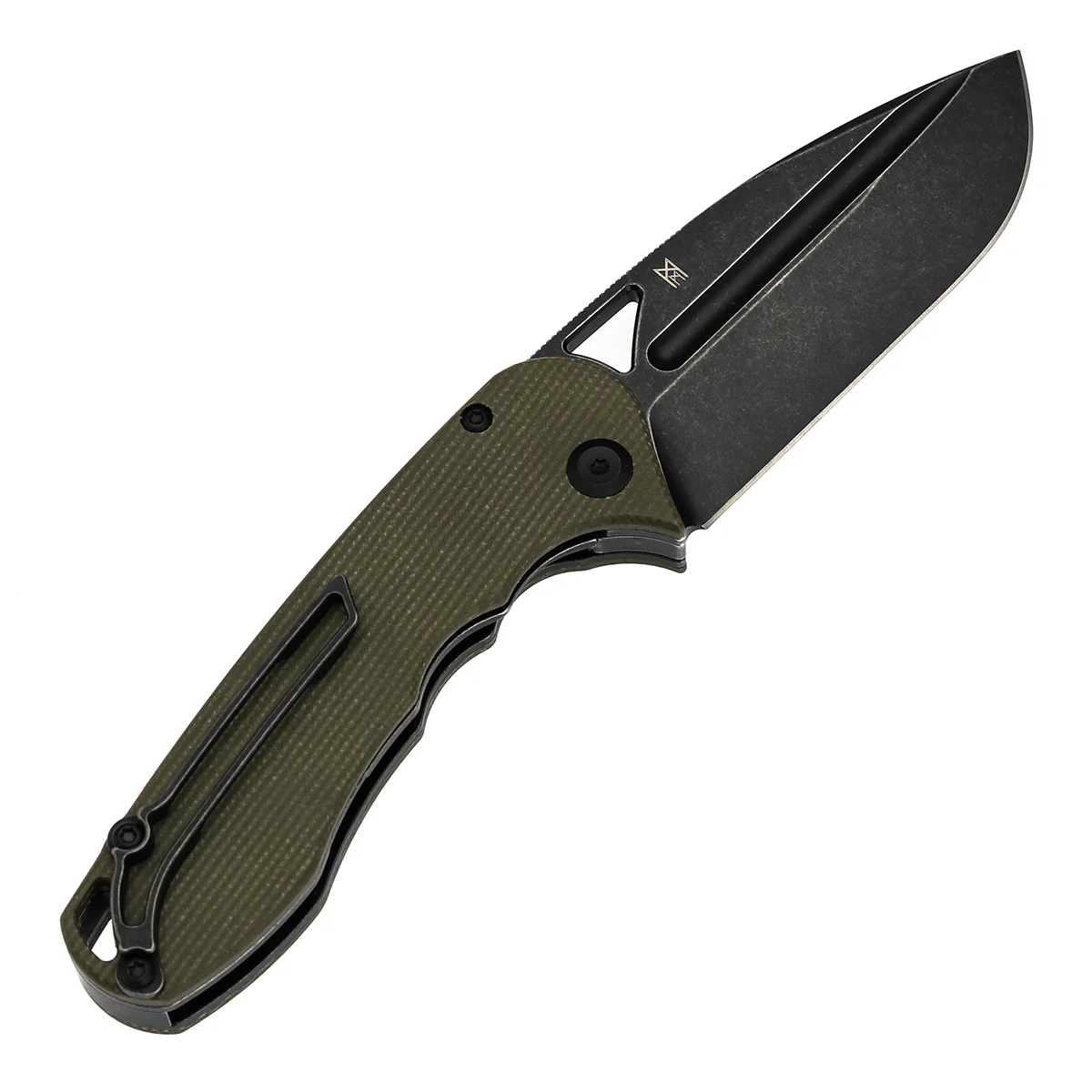 Tenable Bömbur Folding Knife Green Micarta Handle (3.53'' Blackwash D2 Blade) Midgards Messer Design--T1054A4 - Image 8