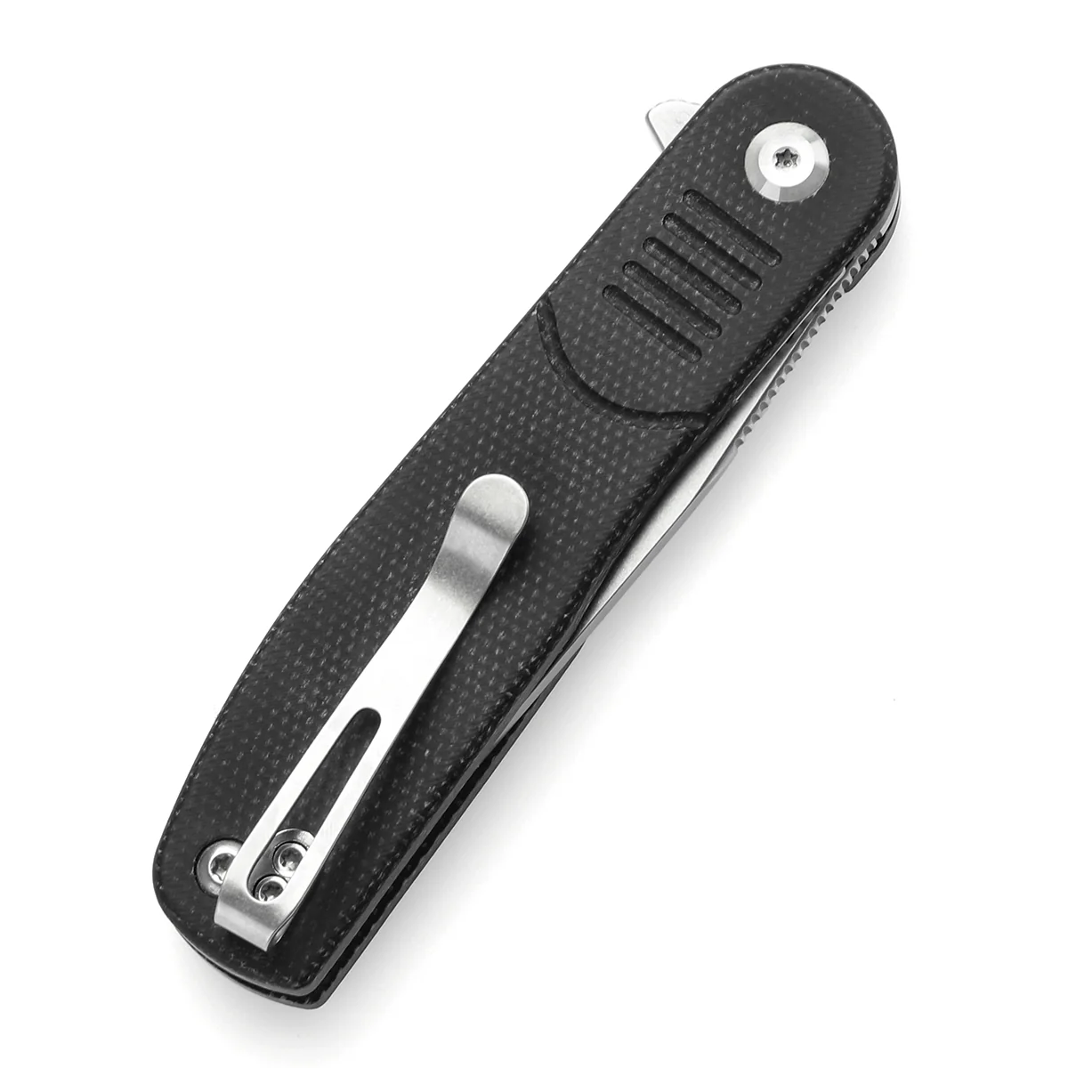 Tenable Einar Folding Knife Black Micarta Handle (3.13'' Stonewashed Nitro-V Blade) Justin Lundquist Design-T2072A3 - Image 7