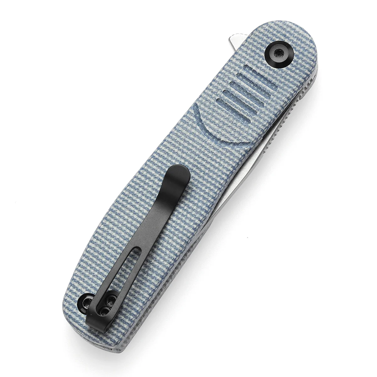 Tenable Einar Folding Knife Blue Micarta Handle (3.13'' Stonewashed Nitro-V Blade) Justin Lundquist Design-T2072A2 - Image 7
