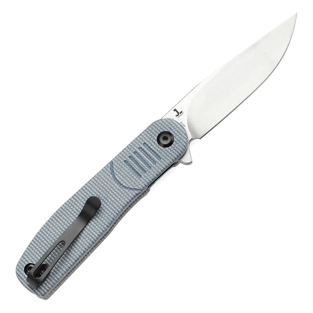 Tenable Einar Folding Knife Blue Micarta Handle (3.13'' Stonewashed Nitro-V Blade) Justin Lundquist Design-T2072A2 - Image 8