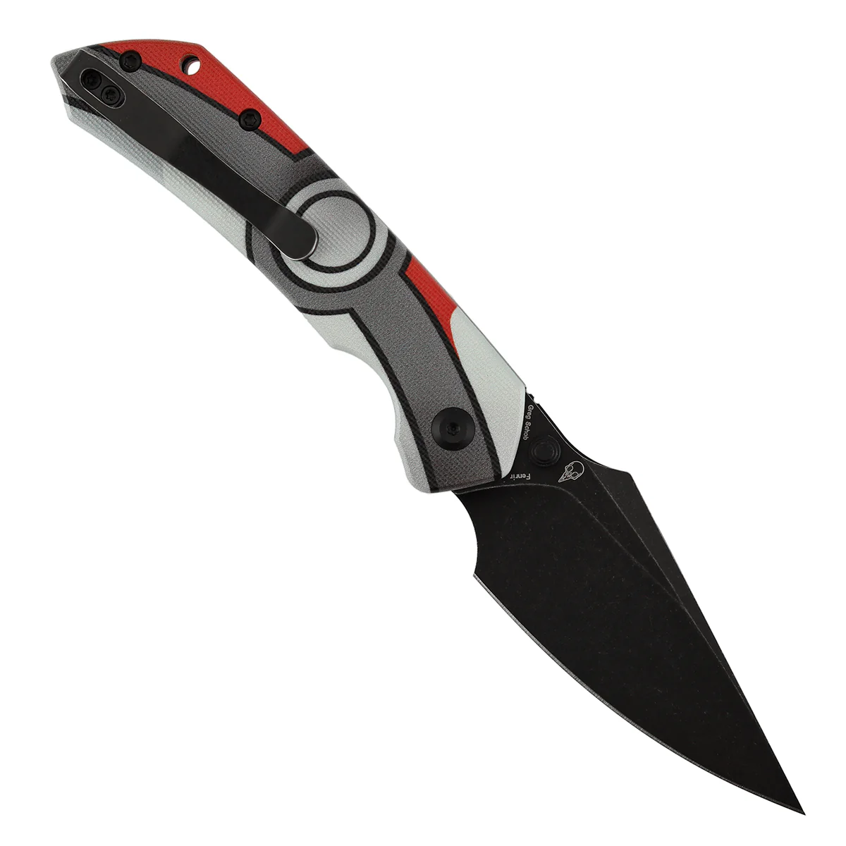 Tenable Fenrir Top Liner Lock Folding Knife| 3.4“ Blackwash D2 Blade | Jade G10 with Pocket Monster Inspired Pattern Handle | Sparrow Knife Design | B1034H16 - Image 3