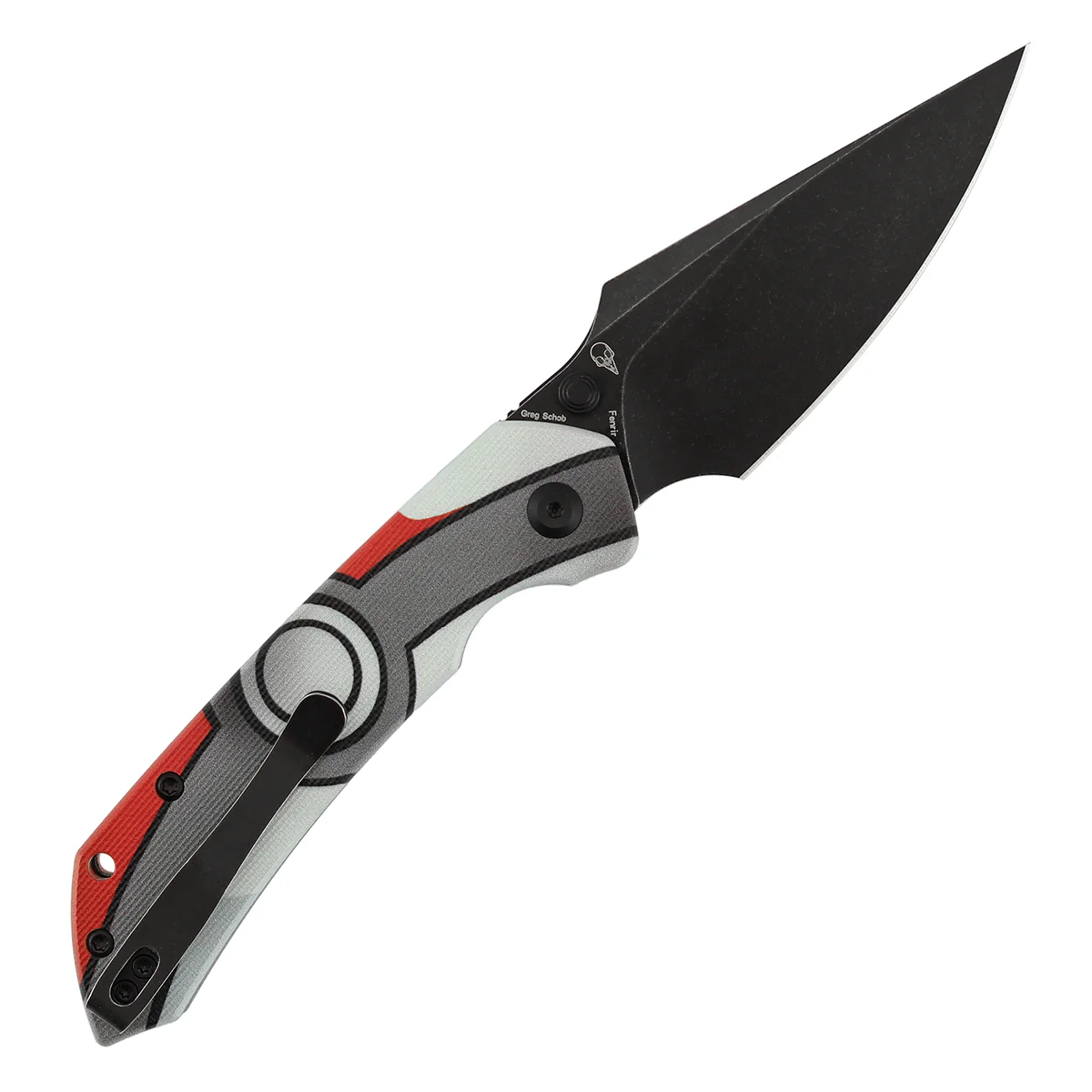 Tenable Fenrir Top Liner Lock Folding Knife| 3.4“ Blackwash D2 Blade | Jade G10 with Pocket Monster Inspired Pattern Handle | Sparrow Knife Design | B1034H16 - Image 8
