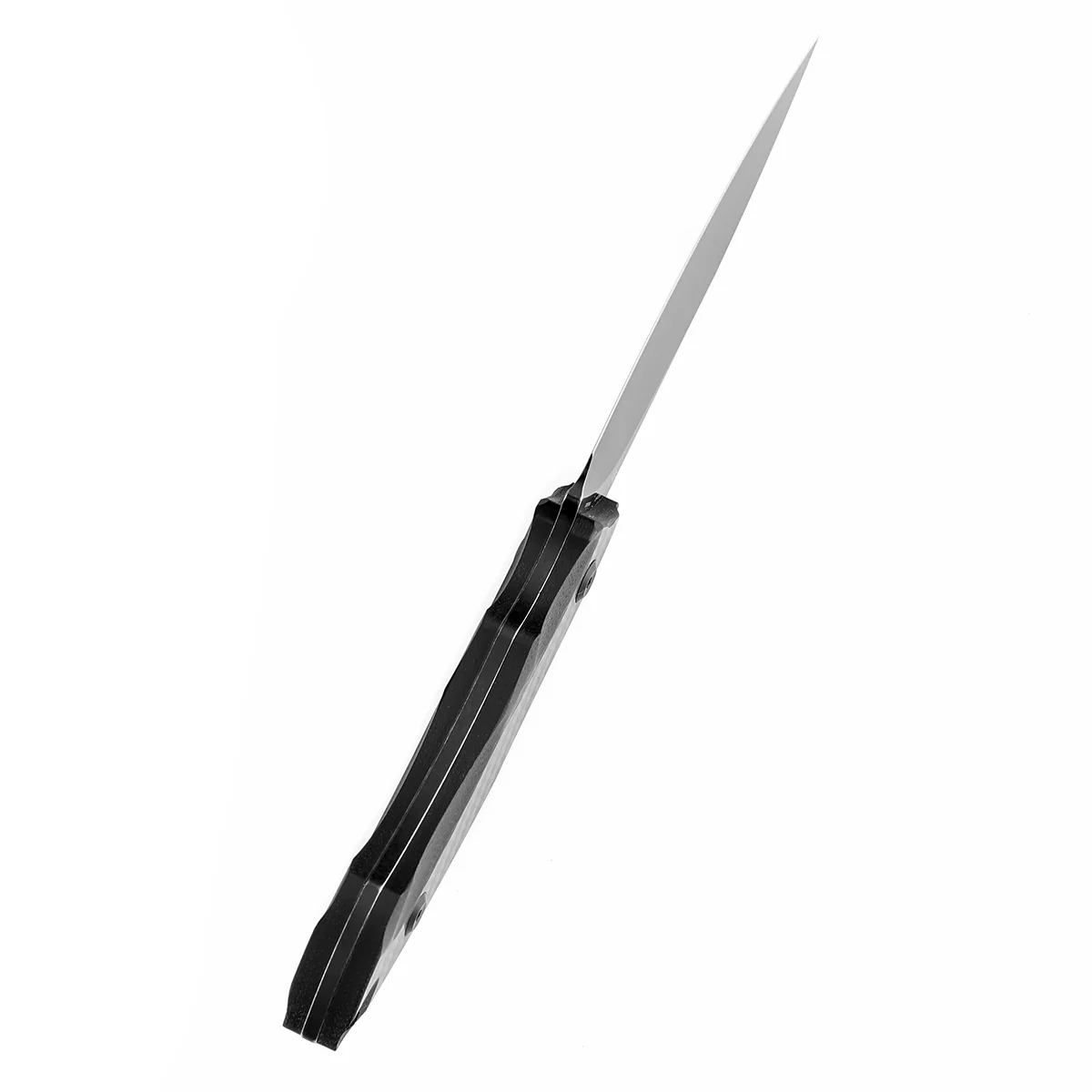 Tenable Luccio Fixed Blade Knife with Carbon Fiber & G10 Handle (3.81" Blackwash 14C28N Blade) - Bolt Vision Design - G007A6 - Image 3