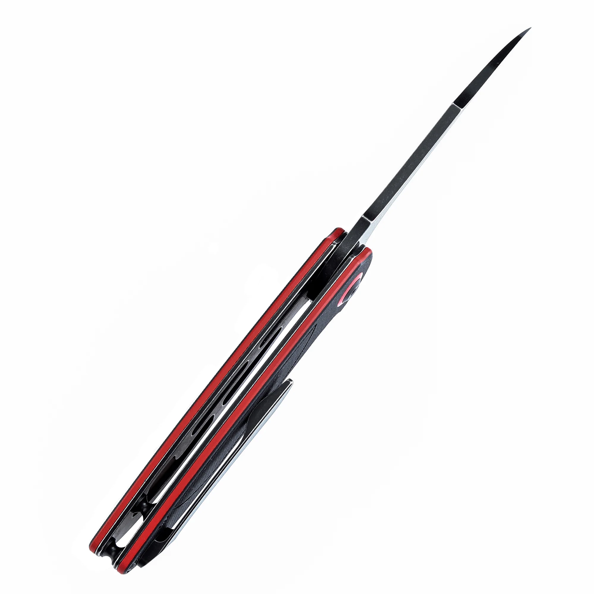 Tenable Prometheus Folding Knife Black and Red G10 Handle(3.29'' Blackwash 14C28N Blade)D.O.C.K. Design-T1040A1 - Image 6