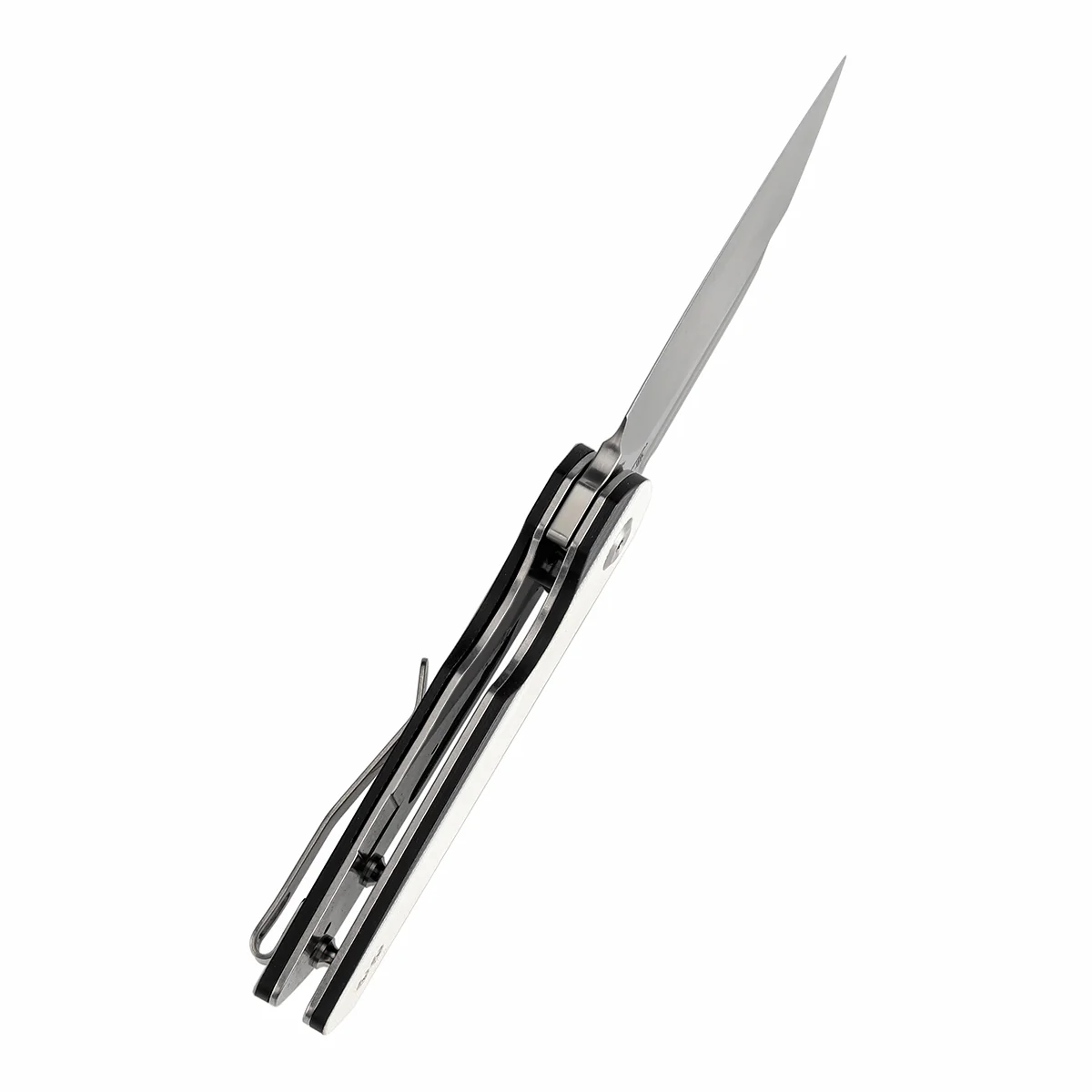 Tenable Rafe L Folding Knife Ivory White and Black G10 Handle (3.19" Satin 14C28N Blade) 4T5 Design--T1048A4 - Image 4