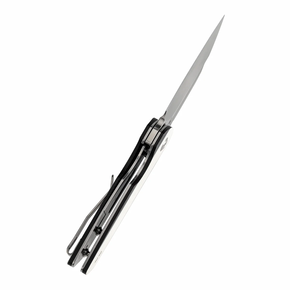 Tenable Rafe L Folding Knife Ivory White and Black G10 Handle (3.19" Satin 14C28N Blade) 4T5 Design--T1048A4 - Image 5