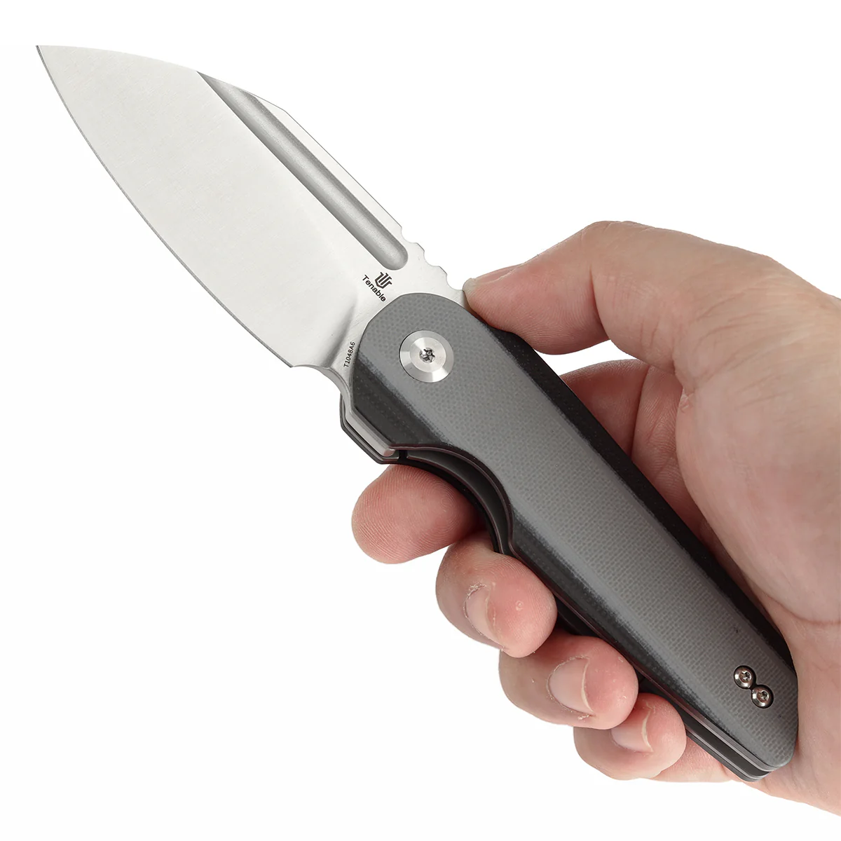 Tenable Rafe L Folding Knife Light Sand and Black G10 Handle (3.19" Satin 14C28N Blade) 4T5 Design--T1048A6 - Image 10