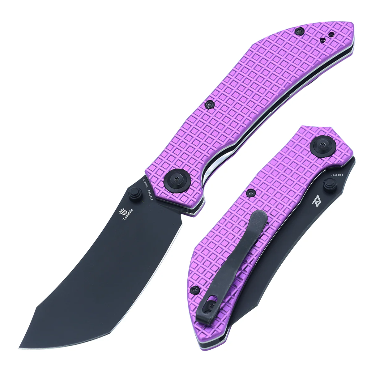 Tenable Tipper Purple Aluminum with Frag Pattern Scale - Image 2