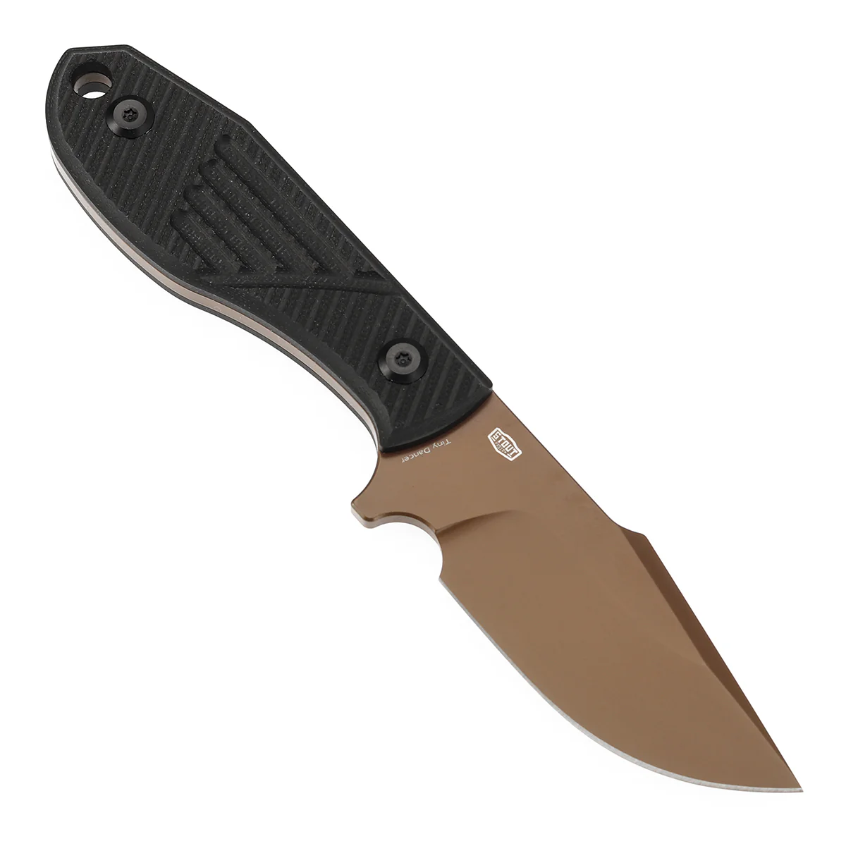 Tenable Tiny Dancer Fixed Blade – Black G10 Handle – 3.17" Rose Gold Coated D2 Blade – JB Stout Design – G014A1 - Image 4