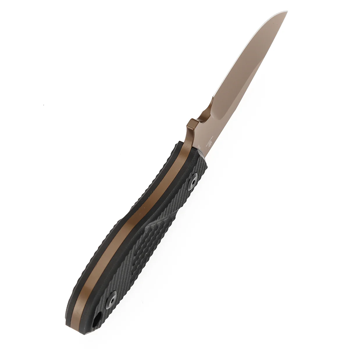 Tenable Tiny Dancer Fixed Blade – Black G10 Handle – 3.17" Rose Gold Coated D2 Blade – JB Stout Design – G014A1 - Image 5