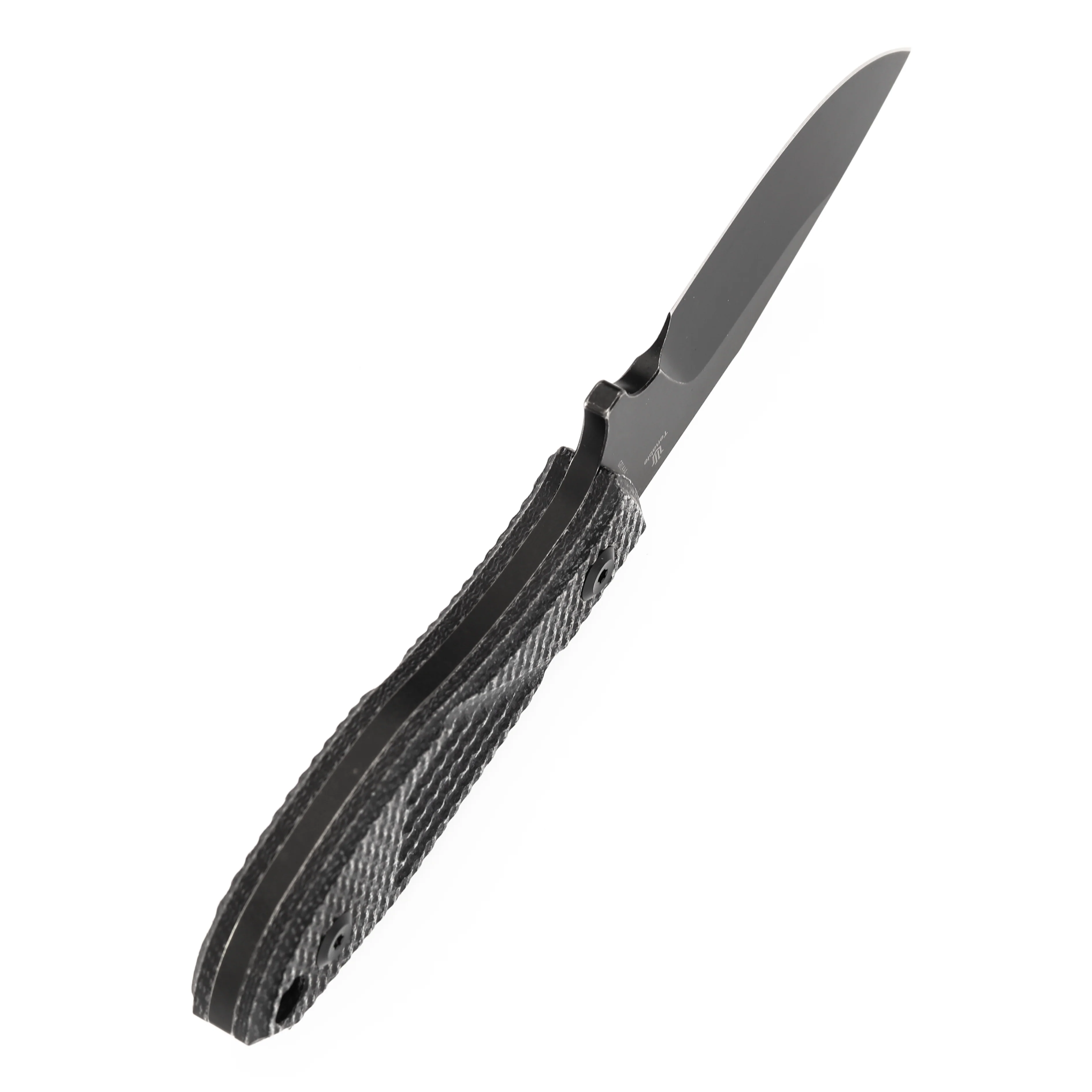 Tenable Tiny Dancer Fixed Blade – Black Micarta Handle – 3.17" Blackwash D2 Blade – JB Stout Design – G014A4 - Image 7